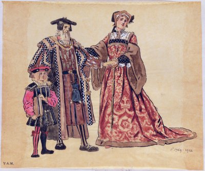 Rosalind et le vieux duc, costume pour Comme il vous plaira, produit par R. Courtneidge au Princes Theatre, Manchester - C. Wilhelm